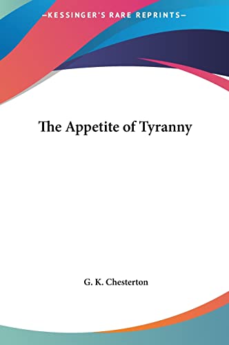 The Appetite of Tyranny cover