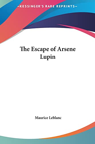 The Escape of Arsene Lupin cover