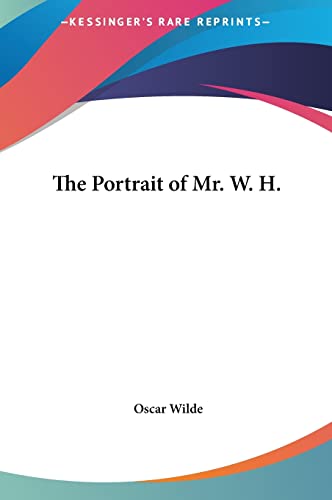 The Portrait of Mr. W. H. cover