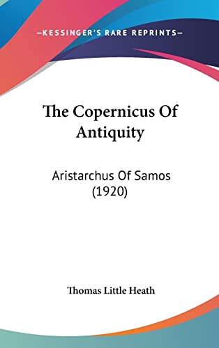 The Copernicus Of Antiquity cover