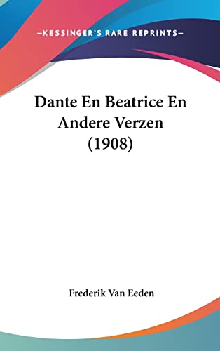 Dante En Beatrice En Andere Verzen (1908) cover