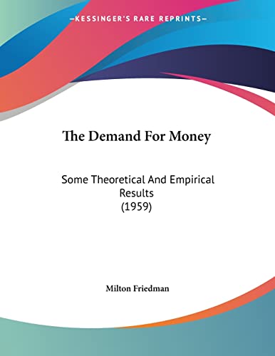 The Demand For Money cover