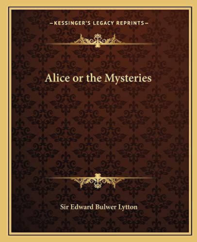 Alice or the Mysteries cover