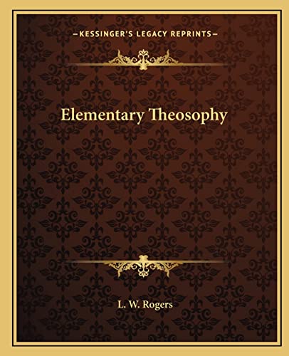Elementary Theosophy cover