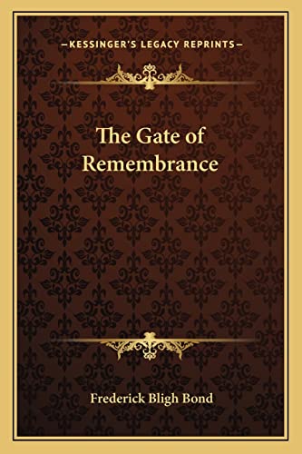 The Gate of Remembrance cover