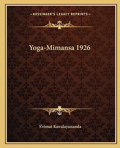 Yoga-Mimansa 1926