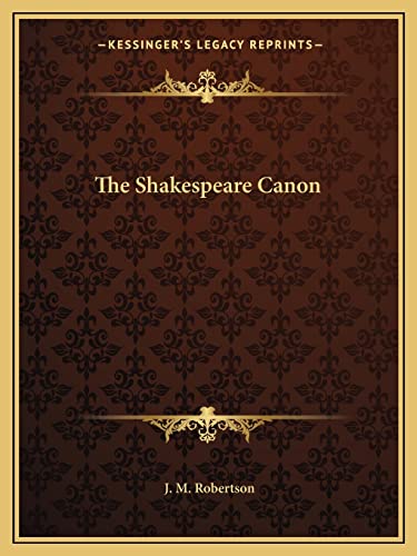 The Shakespeare Canon