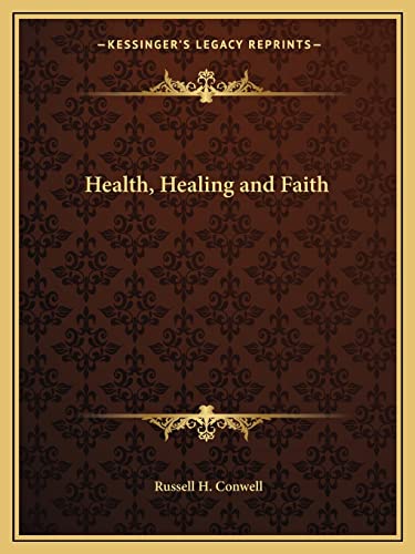 Health, Healing and Faith cover