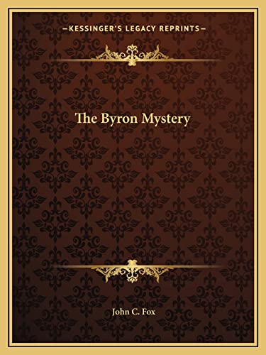 The Byron Mystery