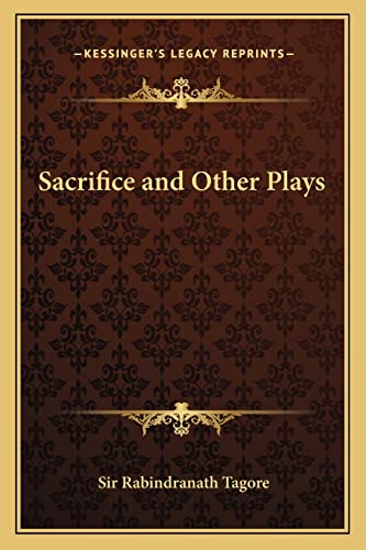 Sacrifice and Other Plays cover