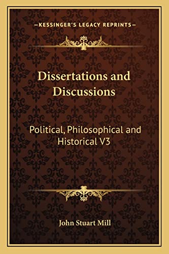 Dissertations and Discussions cover