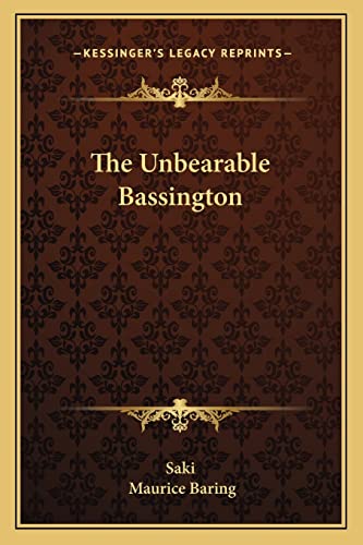 The Unbearable Bassington cover