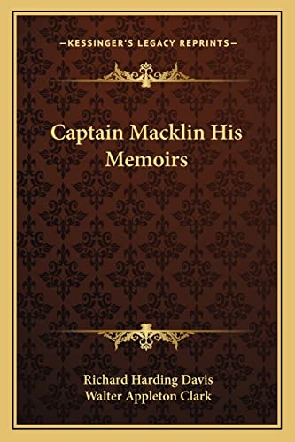 Captain Macklin His Memoirs cover