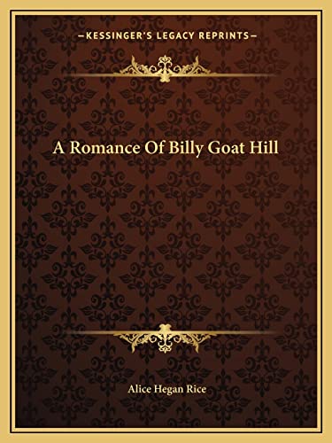 A Romance Of Billy Goat Hill cover