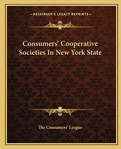 Consumers' Cooperative Societies In New York State cover
