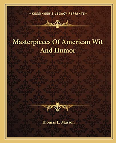 Masterpieces Of American Wit And Humor cover