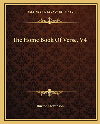 The Home Book Of Verse, V4 cover