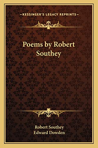 Poems by Robert Southey cover