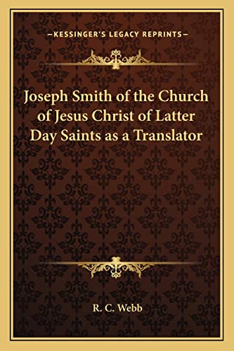 Joseph Smith of the Church of Jesus Christ of Latter Day Saints as a T cover
