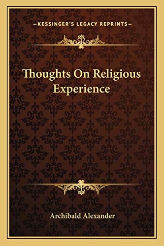 Thoughts On Religious Experience cover