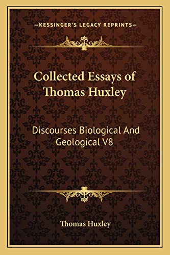 Collected Essays of Thomas Huxley cover