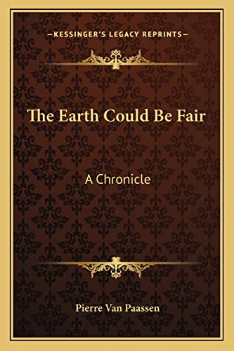 The Earth Could Be Fair cover