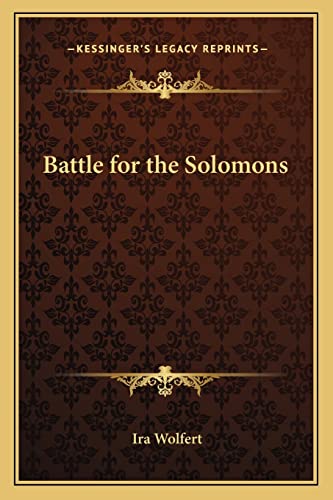 Battle for the Solomons cover