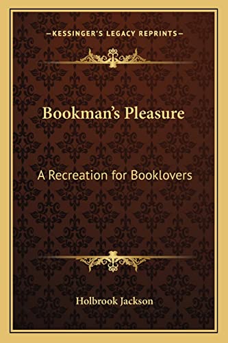 Bookman's Pleasure cover
