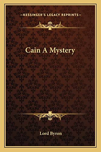 Cain A Mystery cover