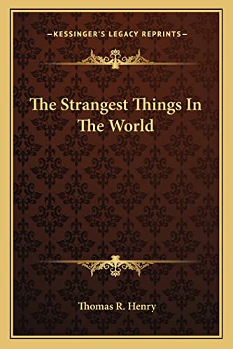 The Strangest Things In The World cover