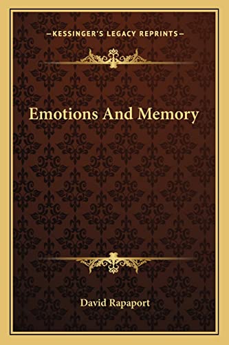 Emotions And Memory cover
