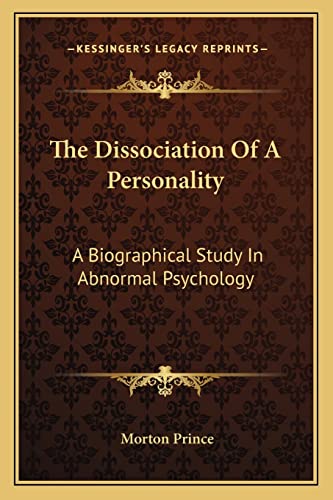 The Dissociation Of A Personality cover