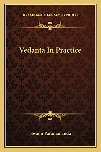 Vedanta In Practice cover