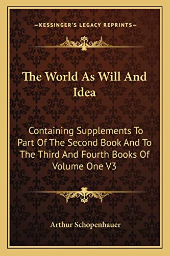 The World As Will And Idea cover