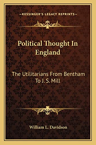 Political Thought In England cover