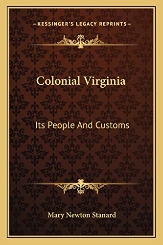 Colonial Virginia cover