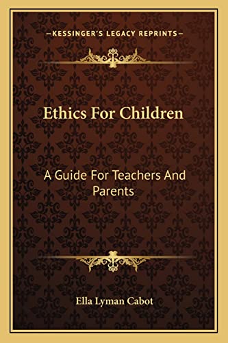 Ethics For Children cover