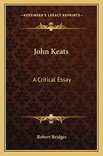 John Keats cover