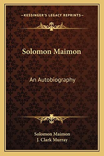Solomon Maimon cover