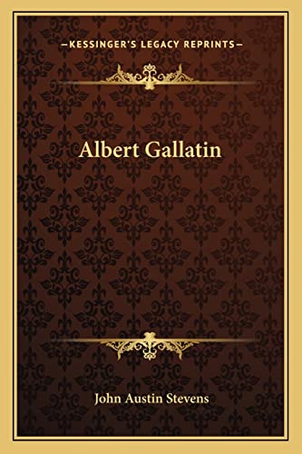 Albert Gallatin cover