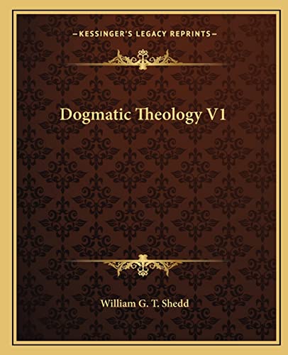 Dogmatic Theology V1 cover
