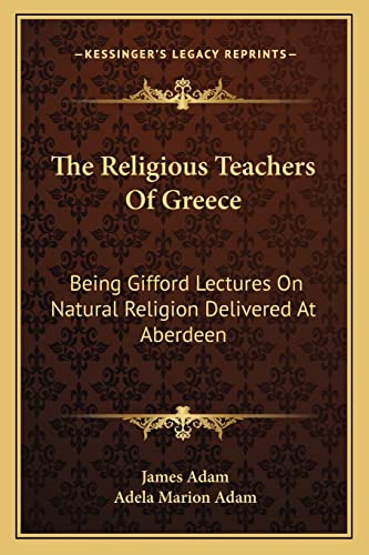 The Religious Teachers Of Greece cover
