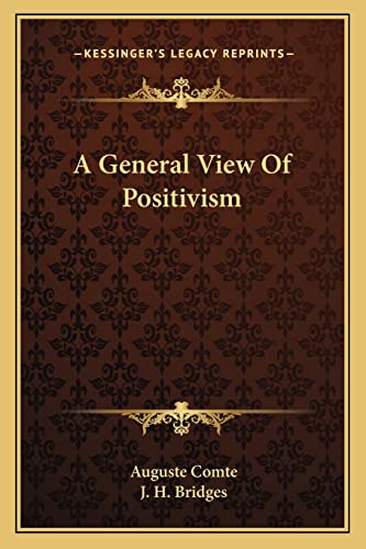 A General View Of Positivism cover