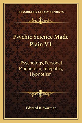 Psychic Science Made Plain V1 cover