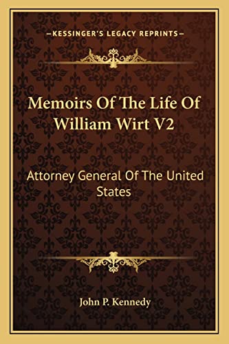 Memoirs Of The Life Of William Wirt V2 cover