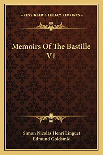 Memoirs Of The Bastille V1 cover