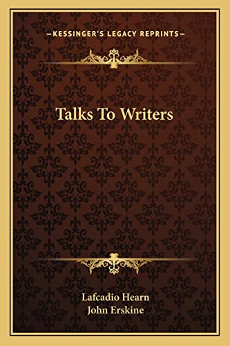 Talks To Writers cover