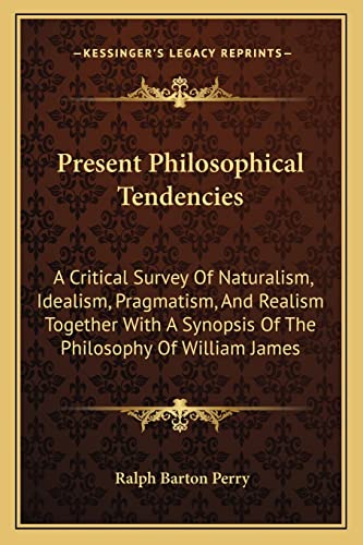 Present Philosophical Tendencies cover