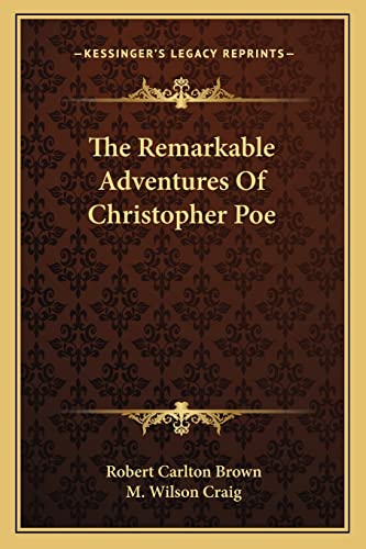 The Remarkable Adventures Of Christopher Poe cover
