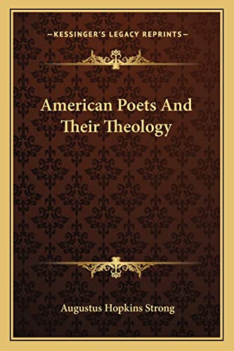 American Poets And Their Theology cover